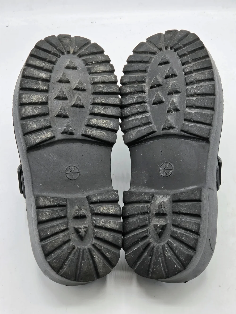 Free People Black Rubber Platform Buckle Clogs EU 37 / US 6 - Picture 11 of 16